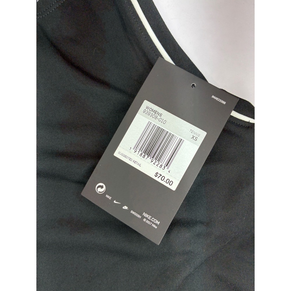 Nike Court Dri-FIT Tennis Dress Womens XS Black Racerback 939308-010 - Picture 5 of 6